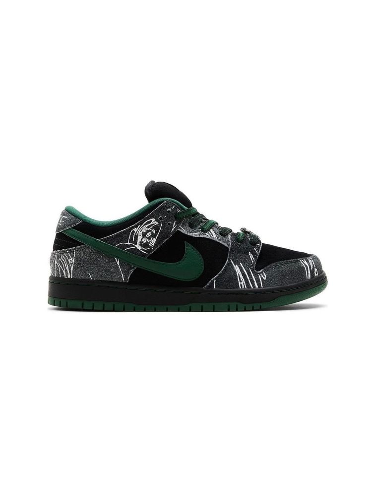 Nike THERE Skateboards X Dunk SB Low Black Gorge Green